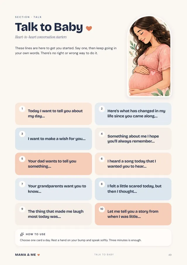 Talk to Baby page
